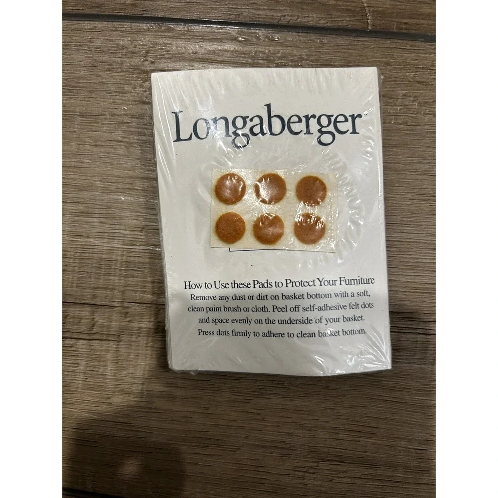 60 Longaberger Felt Discs Dots Pads for Basket Protection New